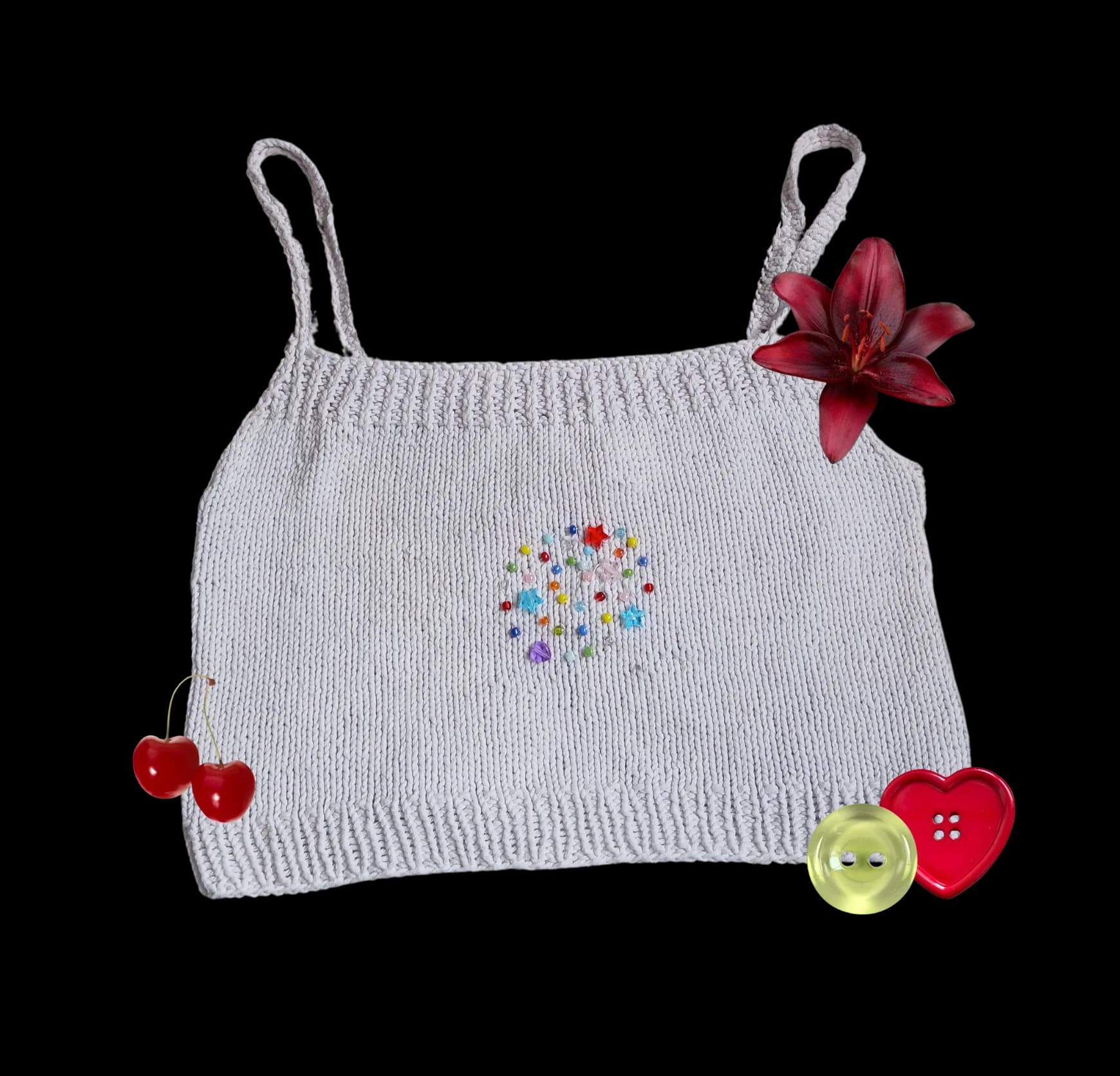 Knit beaded top
